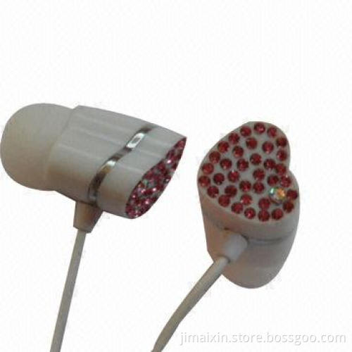 Wire earphones, CE and FCC certified, 3.5mm stereo plug